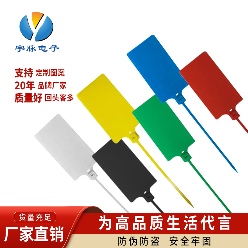 塑料封条大号标牌扎带记号封签物流吊牌标签德邦挂签挂锁100条