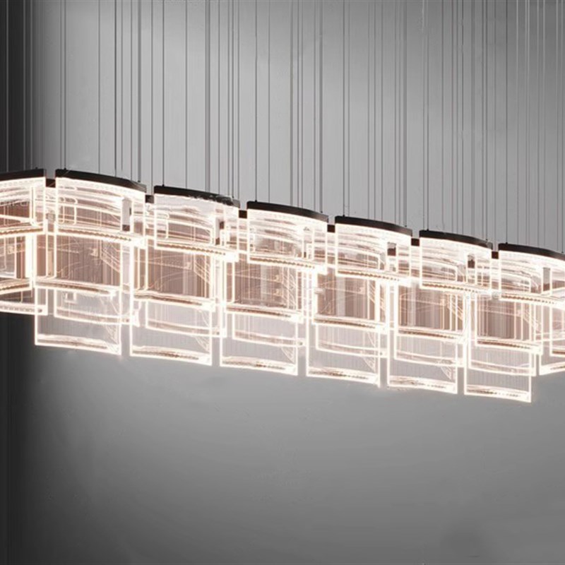 现代长条创意客厅别墅创意简约设计款吊灯