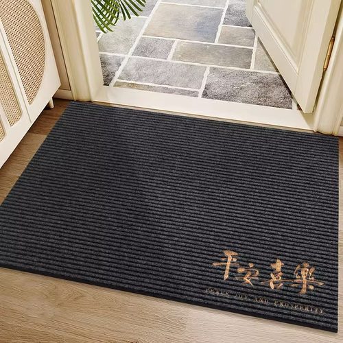 地垫入户门新款家用门口防滑地毯简约耐脏免洗可裁剪玄关厚地垫le