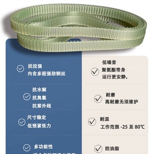 700齿皮带 620 500 560 580 聚氨酯PU同步带AT10 660 610 600 690