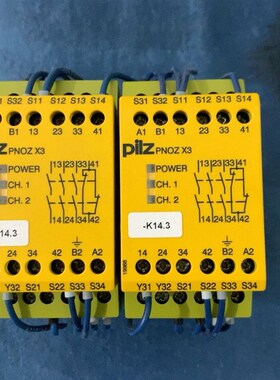 皮儿兹安全继电器X3 230VACVAC订货号774318