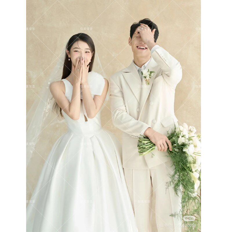 室内米黄墙面油画布拍照背景纸婚纱油画摄影背景纸级复古背景纸