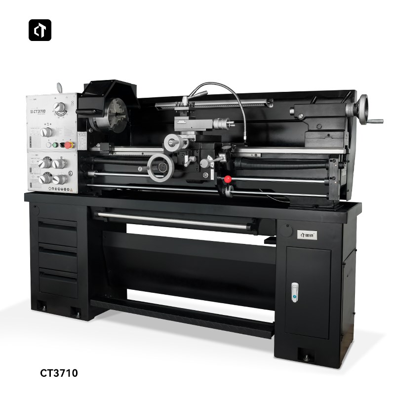 呲铁新品车床CT3710重型高精度三杆车床普通车床家用学校轻型车