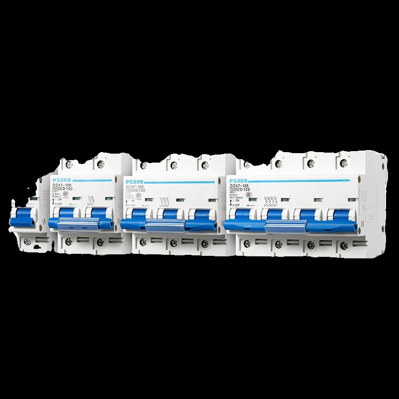 空开DZ47小型断路器4P100A家用 三相电 空气开关带漏电保护总漏保