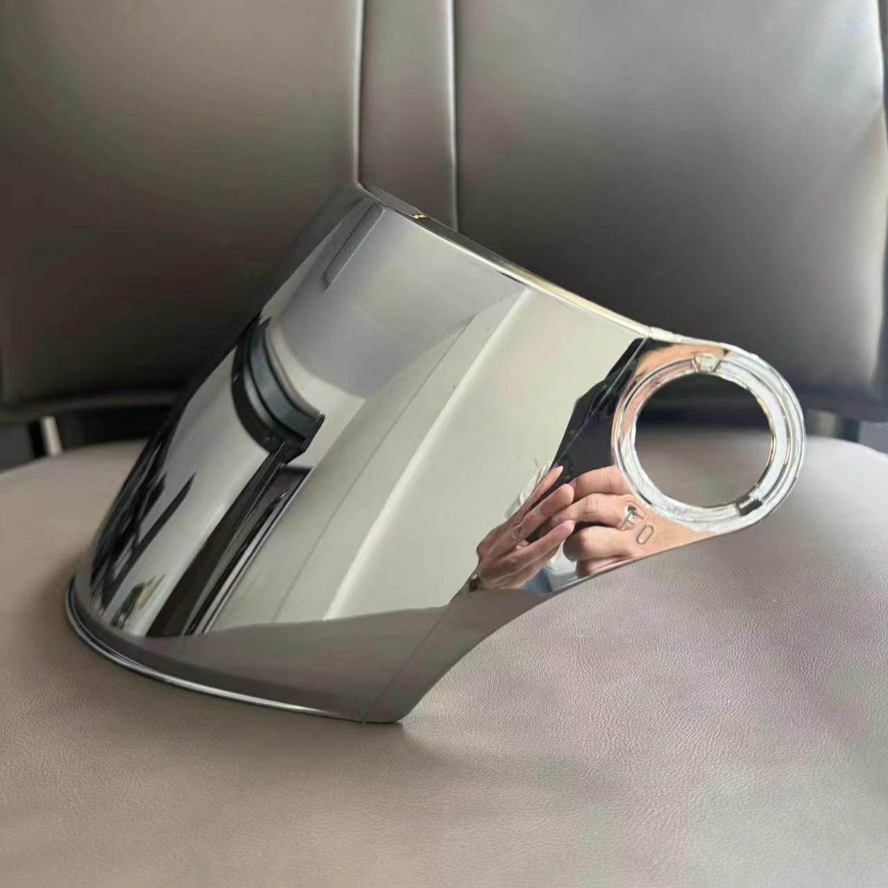 安全帽护目镜防水防雾通用防晒抗UV机车安全帽配件防护面罩护目镜