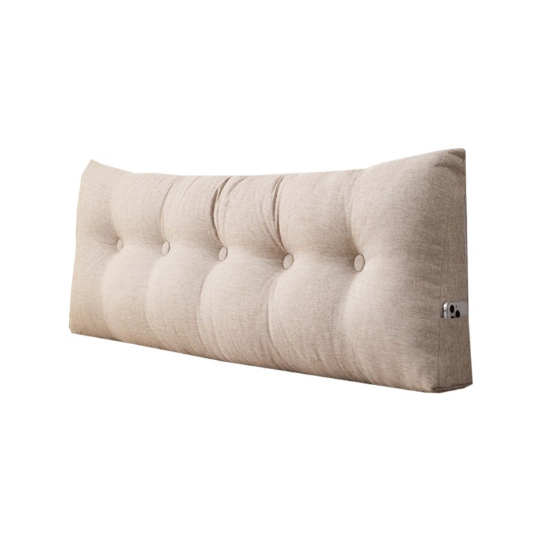 简约床头靠垫三角靠枕大靠背榻榻米软包宿舍卧室仿棉麻沙发跨境代