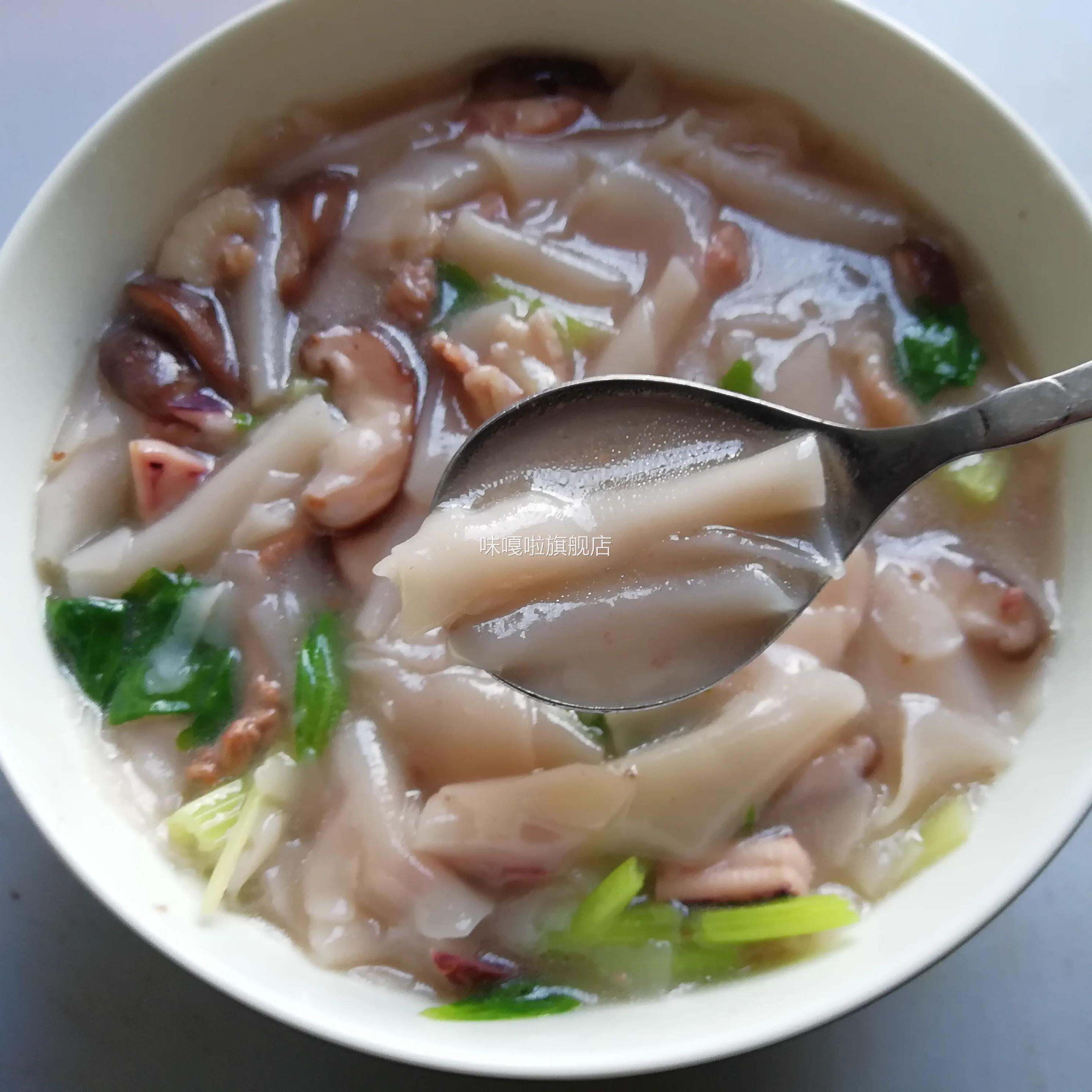 福州锅边糊闽清锅边片2斤散装鼎边糊片速食米片福建早餐街边小吃