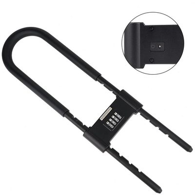 甄选玻璃门大门防盗防撬U型锁 锁具家用锁头大门锁挂锁密码车轮胎