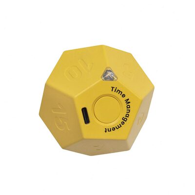 甄选立体翻转计时器12面几何创意时间提醒器震动响铃烹饪学习计时