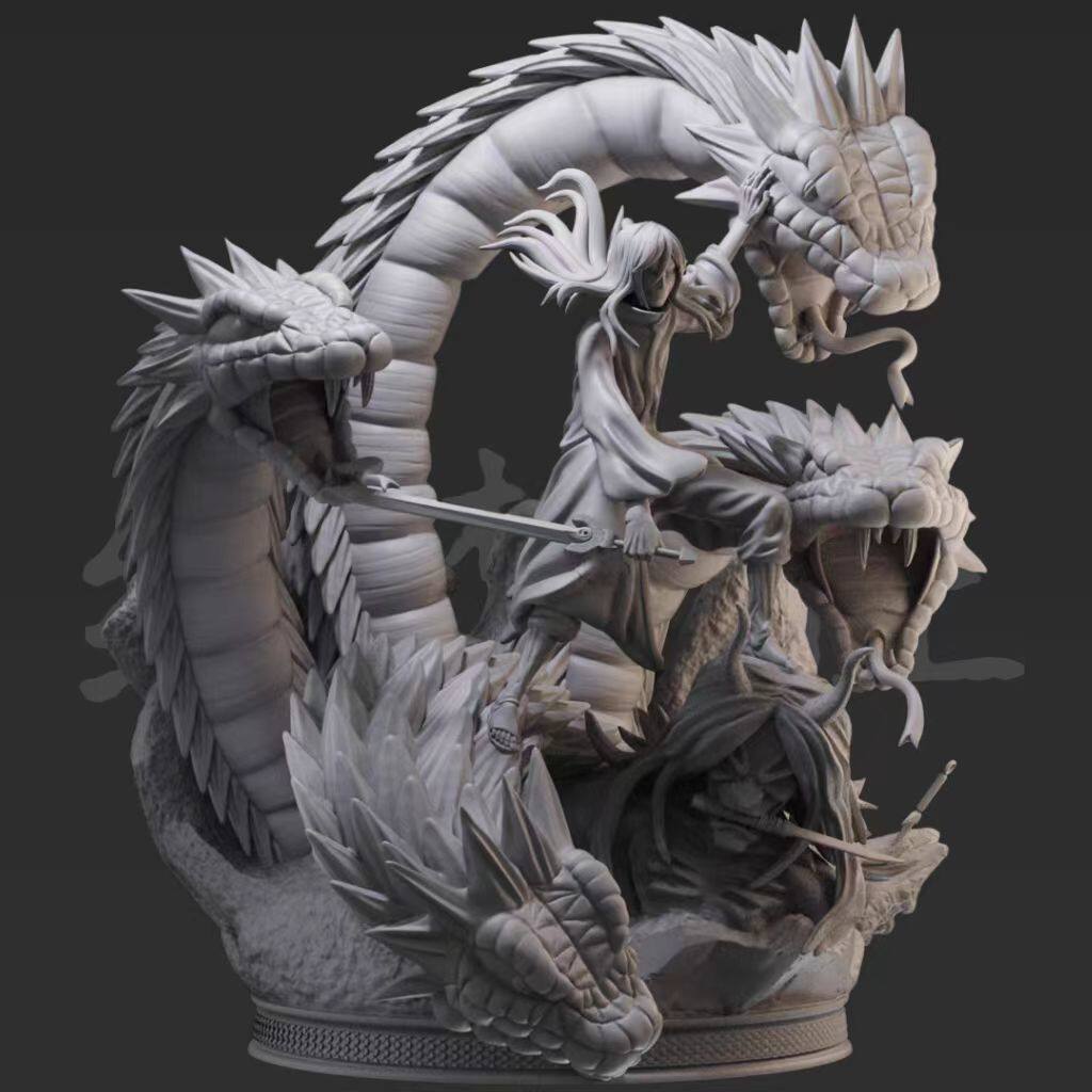 大蛇丸场景 火影忍者 GK白模手办 3D高精度树脂打印兵人模型