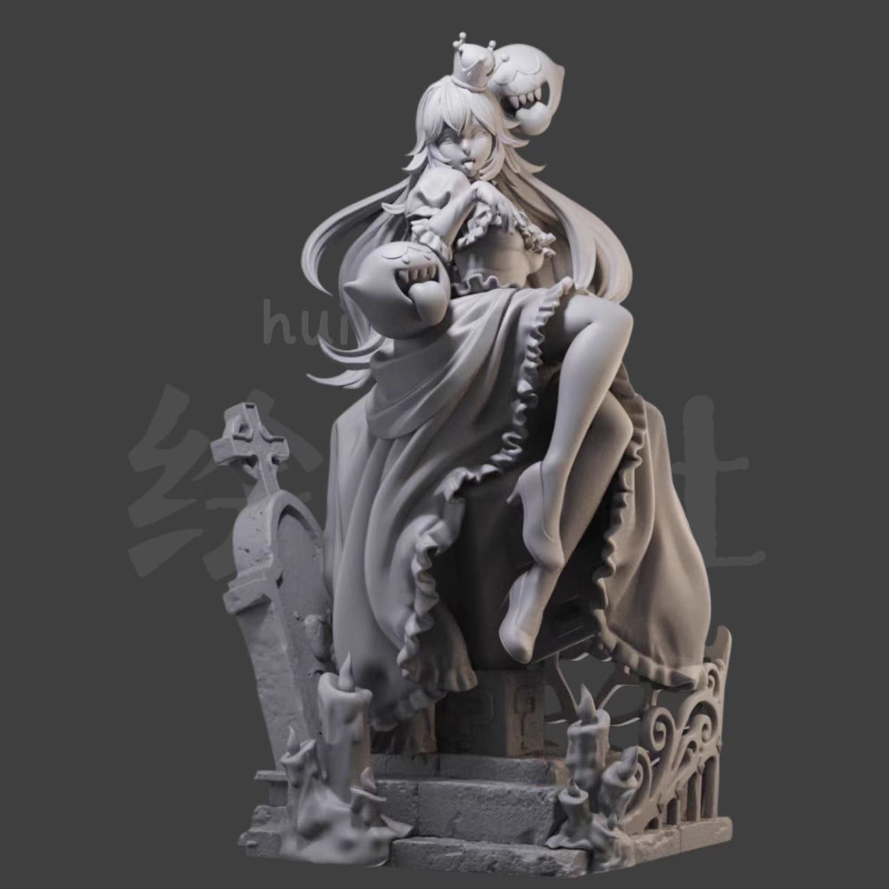 booette库巴姬 GK白模手办 3D打印树脂兵人模型