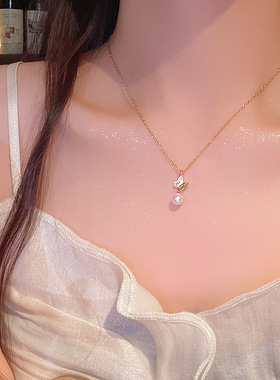 韩系轻奢甜美气质蝴蝶项链