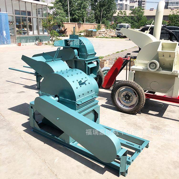 家具厂边角料木材方口锯末木屑粉碎机可移动式柴油锯末木材粉碎机