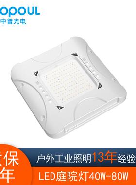 北美压铸LED油站灯100W150W明装防爆加油站吸顶式天棚灯