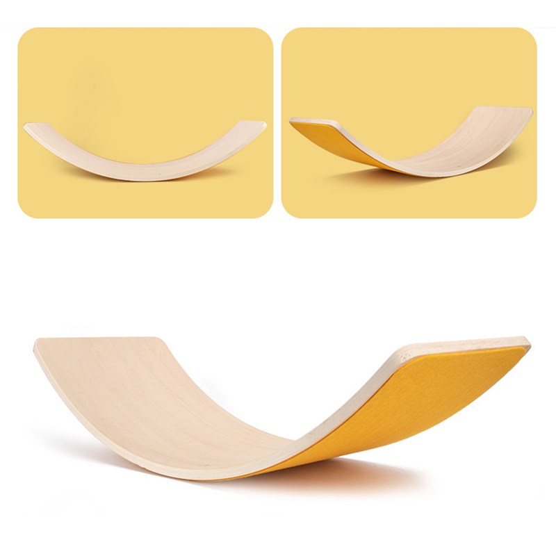 儿童平衡板聪明板感统训练器材跷跷板家用室内玩具弯曲板平衡木