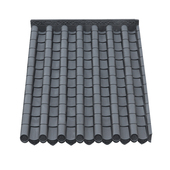 加厚 饰仿小青瓦雨棚仿古瓦 一体大板塑料防水房檐装