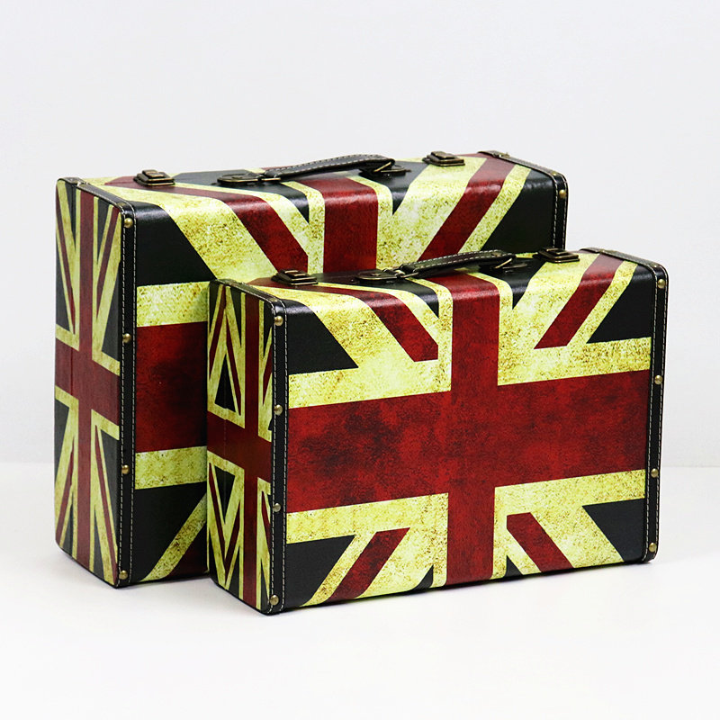 老式复古 箱木箱 画布欧式复古箱子 酒吧 咖啡屋店铺橱窗,收纳整理,收纳箱,淘宝优惠券,粉丝福利购,淘宝优惠卷