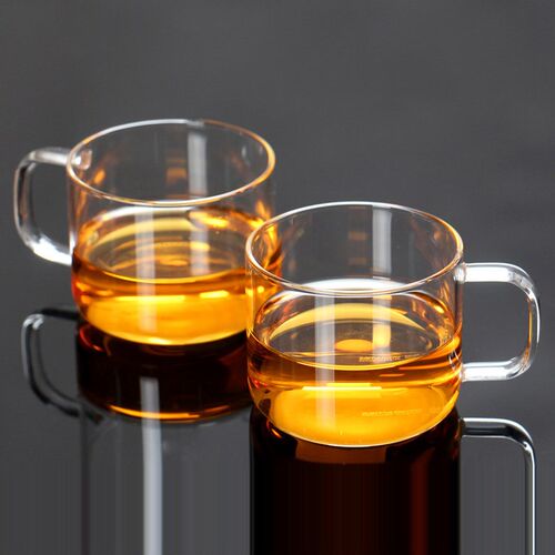 尚明 耐热带把欧式小茶水杯咖啡杯两只品茗杯