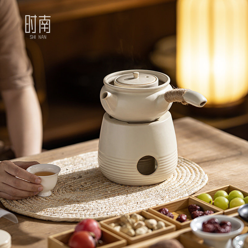 普洱煮茶器白茶黑茶侧把煮茶壶酒精灯底座罐罐奶茶煮茶炉
