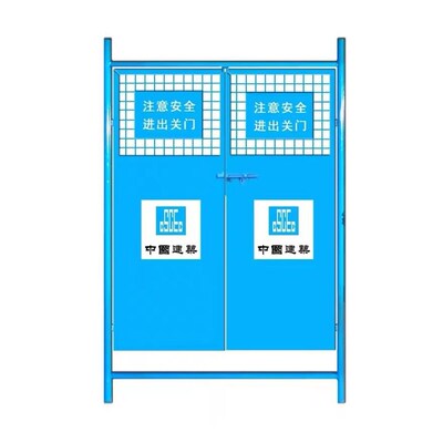 电梯井防护门施工安全门建筑楼层人货梯升降机工地楼层洞口护栏