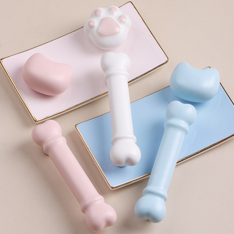 星翡家居爱卡通猫咪猫爪儿童房柜门拉手柜子抽屉门把手陶瓷,基础建材,小拉手,淘宝优惠券,粉丝福利购,淘宝优惠卷