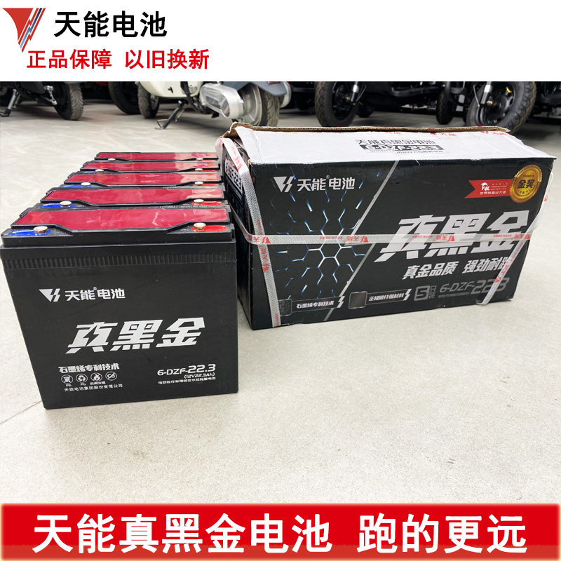 远天能电池真黑金 石墨烯二三轮车电动车车铅酸蓄电池