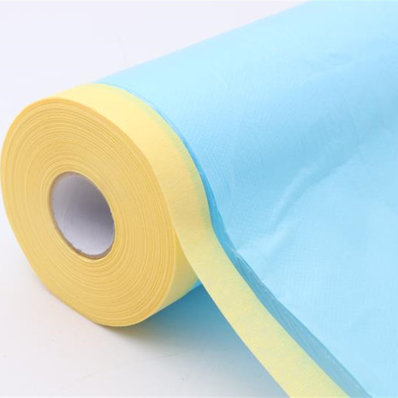 汽车喷漆遮蔽膜不掉漆高粘美纹纸胶带耐高温加厚防护膜油漆保护膜