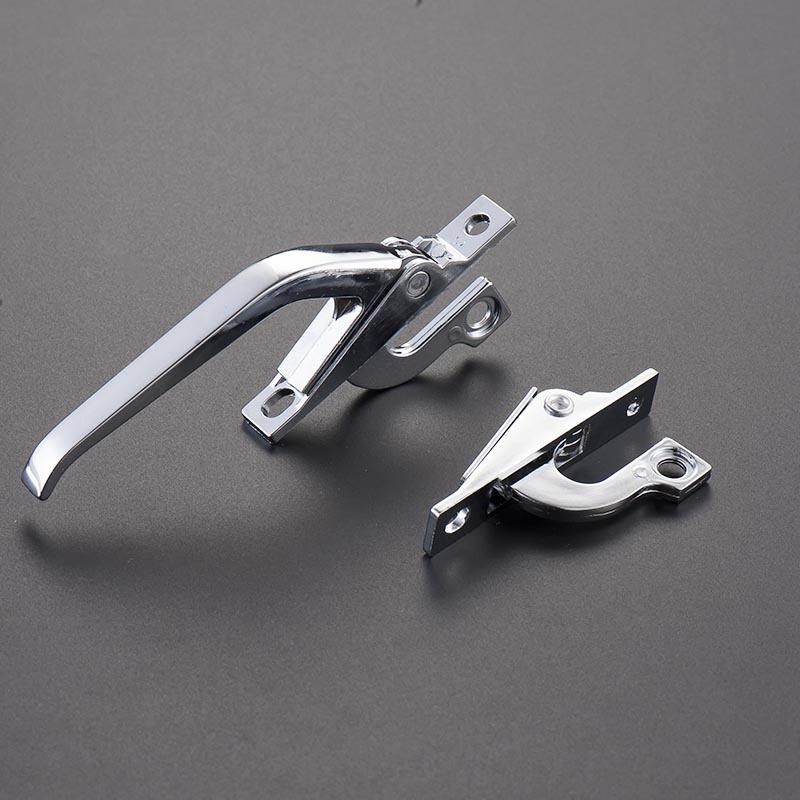 新款直销铝合金塑钢窗平窗联动把手传动执手 门窗拉手七字锁扣