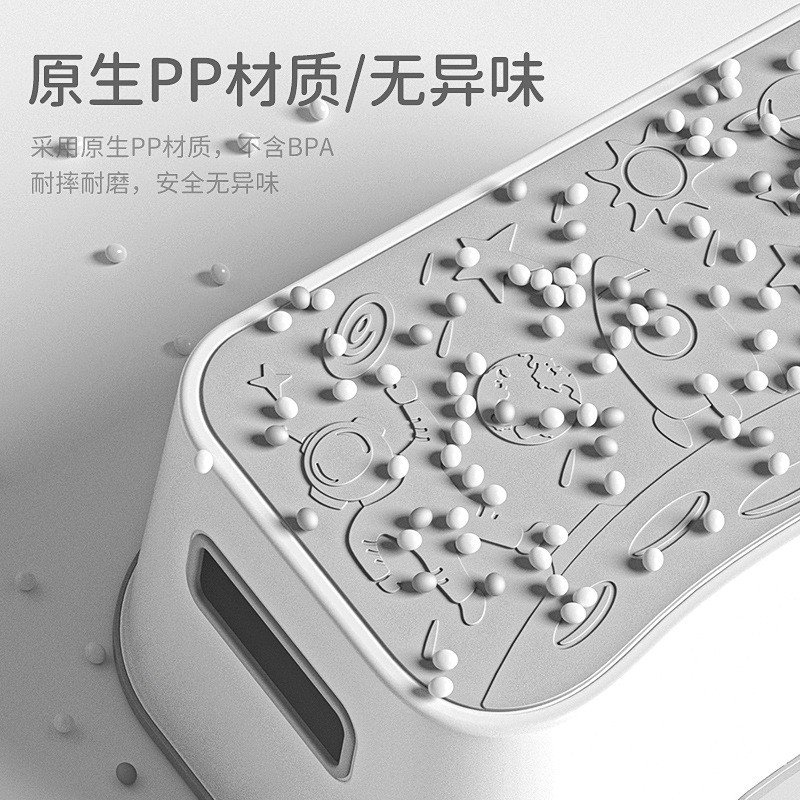 加厚儿童塑料洗手垫脚凳宝宝洗漱凳浴室增高梯凳阶梯凳脚踏凳