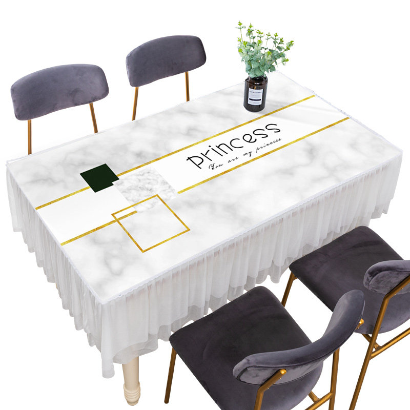 新餐桌桌布长方形防尘罩蕾丝雪纺茶几桌布盖巾防水布艺防尘桌罩,居家布艺,桌布,淘宝优惠券,粉丝福利购,淘宝优惠卷
