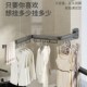 晾衣架免打壁挂式 室内晾晒架阳台伸缩衣架