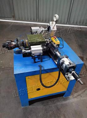 全自动40型加热封口机台式铁管管端封头机液压钢管管端收口机