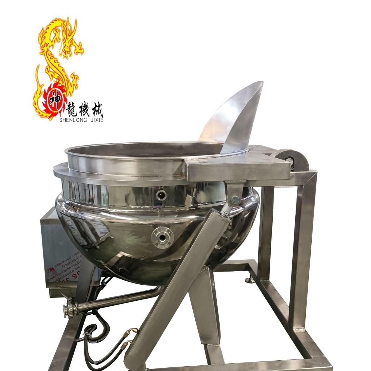 肉制品自动进出料卤煮锅规格可制定电加热可倾式/可立式夹层锅