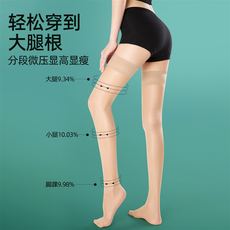 大腿袜女士超长筒90cm薄款美腿过膝高筒丝袜哑光超薄加长防滑大码