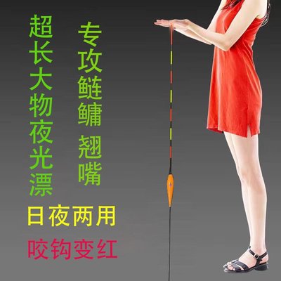 超长行程咬钩变色夜光漂日夜两用电子漂远投大物翘嘴鲢鳙专用浮漂