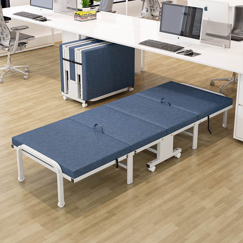 折叠床单人午休床躺椅携式经济办公午睡床临时床陪护家用加厚