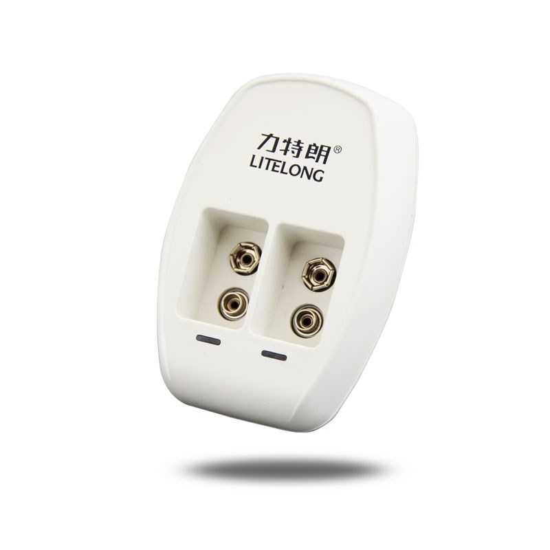 力特朗 9V电池充电器万用表通用型2槽智能极速充电器J92九伏镍氢