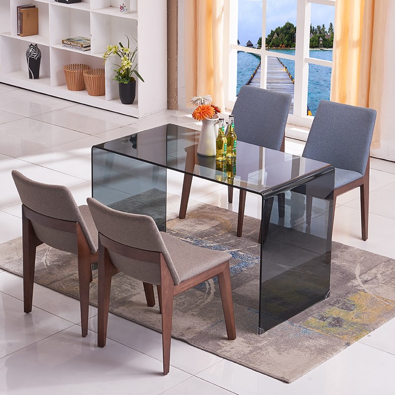 尚琴办公玻璃书桌电脑桌台式洽谈桌笔记本桌子现代写字台家用