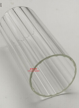 灯饰灯具条纹玻璃圆柱形直筒烛台灯罩定制孔餐吊灯外壳