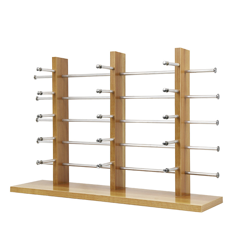 新款木质三排太阳眼镜展示架眼镜货架眼睛道具柜台专用.5