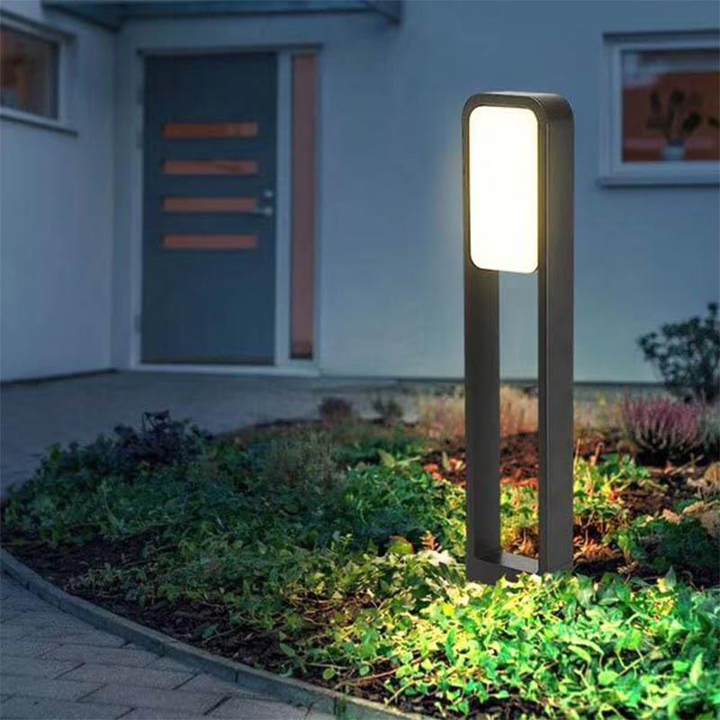方形草坪灯led户外防水现代庭院灯铝材公园小区景观灯柱新