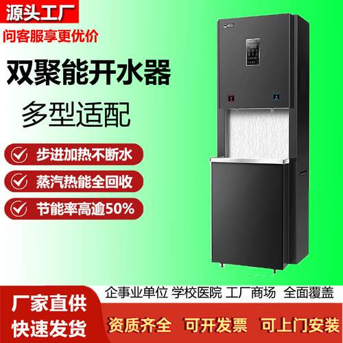 碧丽饮水机商用两用学校直饮水设备净水机步进式矿泉水开水器
