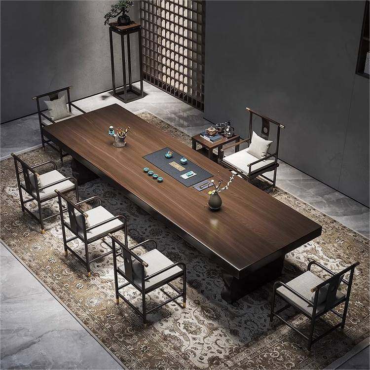 现代简约实木大板茶台全套家用客厅茶桌椅组合禅意办公接待泡茶桌,商业/办公家具,茶台/茶桌,淘宝优惠券,粉丝福利购,淘宝优惠卷