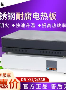 上海DB-X/1/2/3AB耐腐蚀加热板恒温发热台不锈钢电热板