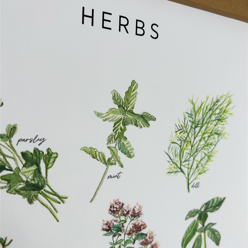 北欧简约手绘风植物花卉挂画实木挂轴画电表箱客厅玄关装饰画定制图片