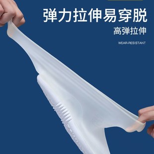 硅胶雨鞋 新品 套防滑加厚耐磨zy男女夏外穿成人户外雨靴防水儿童