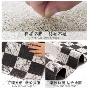 高级感入户门地垫家用玄关A加厚丝圈脚垫大门口防滑可裁剪进 新款