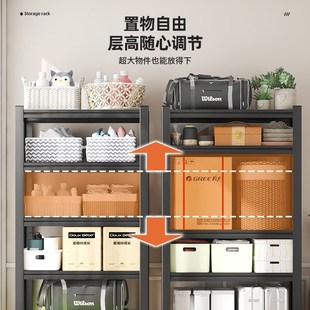 行李箱收纳架货架置物架多层家用I厨房阳台洗衣Y机落地储物 下空式