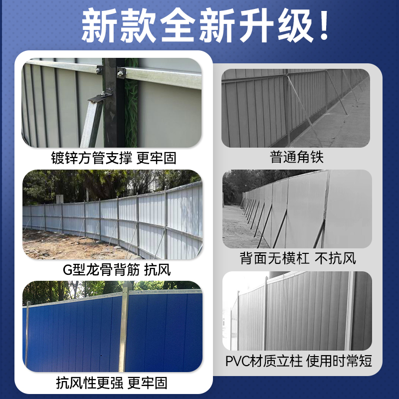 彩钢围挡c小草围挡铁皮挡板夹芯工地草皮围挡工S程施工市政安全围