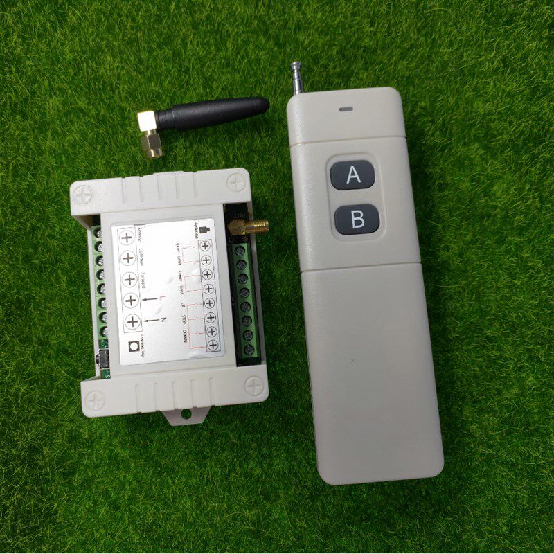 DC12V-48V通用宽电压2路开关卷帘门电机正反转开关+大功率2键遥控